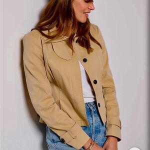 Minimalist Tan Trench Coat/Jacket